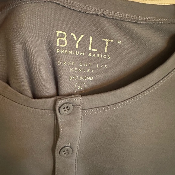 Men’s Henley Drop-Cut Long Sleeve: LUX size XL - Picture 2 of 3